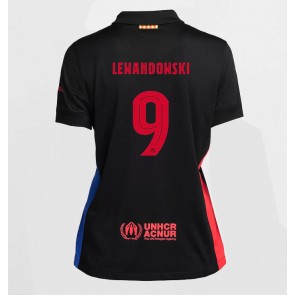 Barcelona Robert Lewandowski #9 Bortatröja Kvinnor 2024-25 Kortärmad